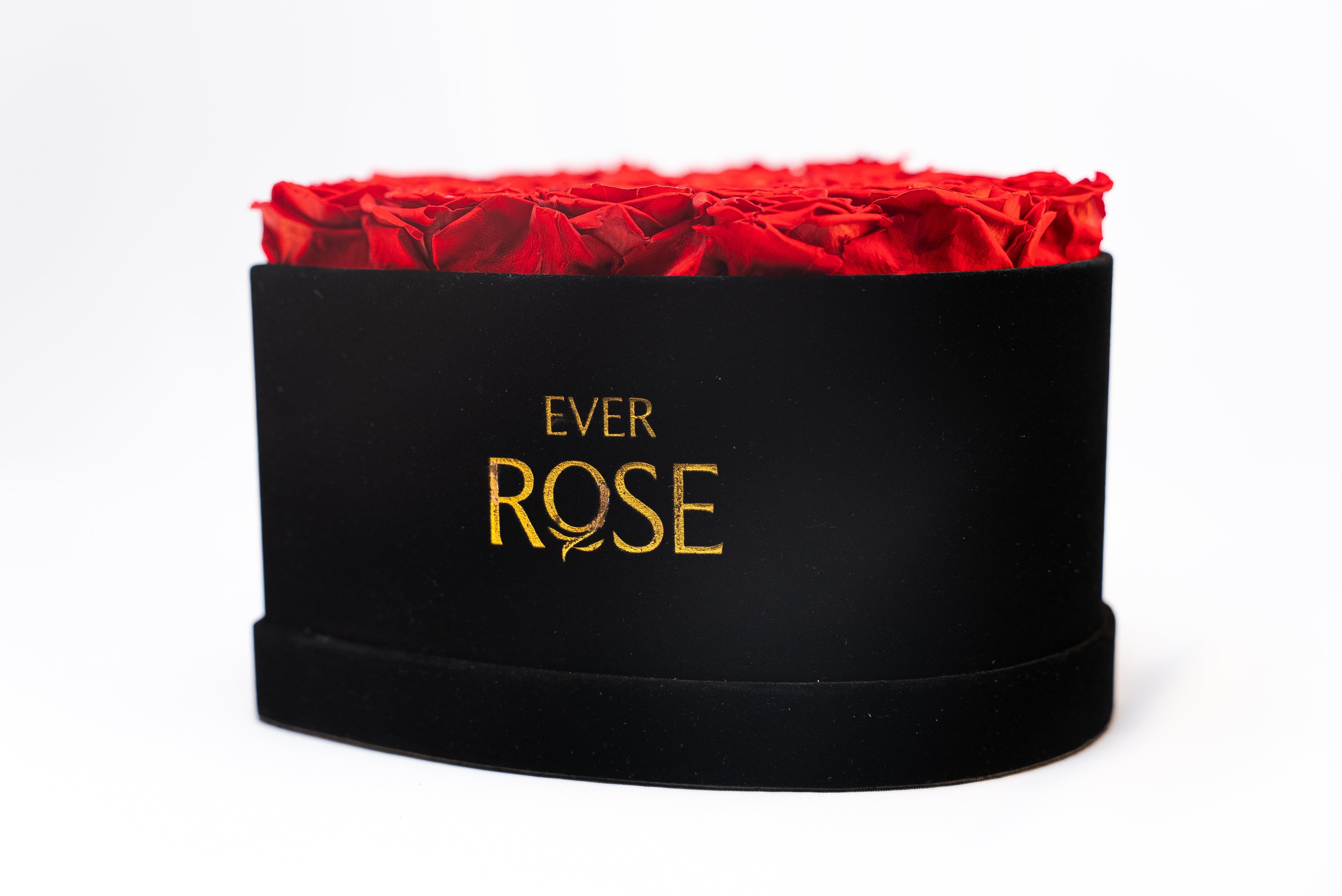 Caixa Coração de Rosas Preservadas — Grande | 27 Rosas Eternas