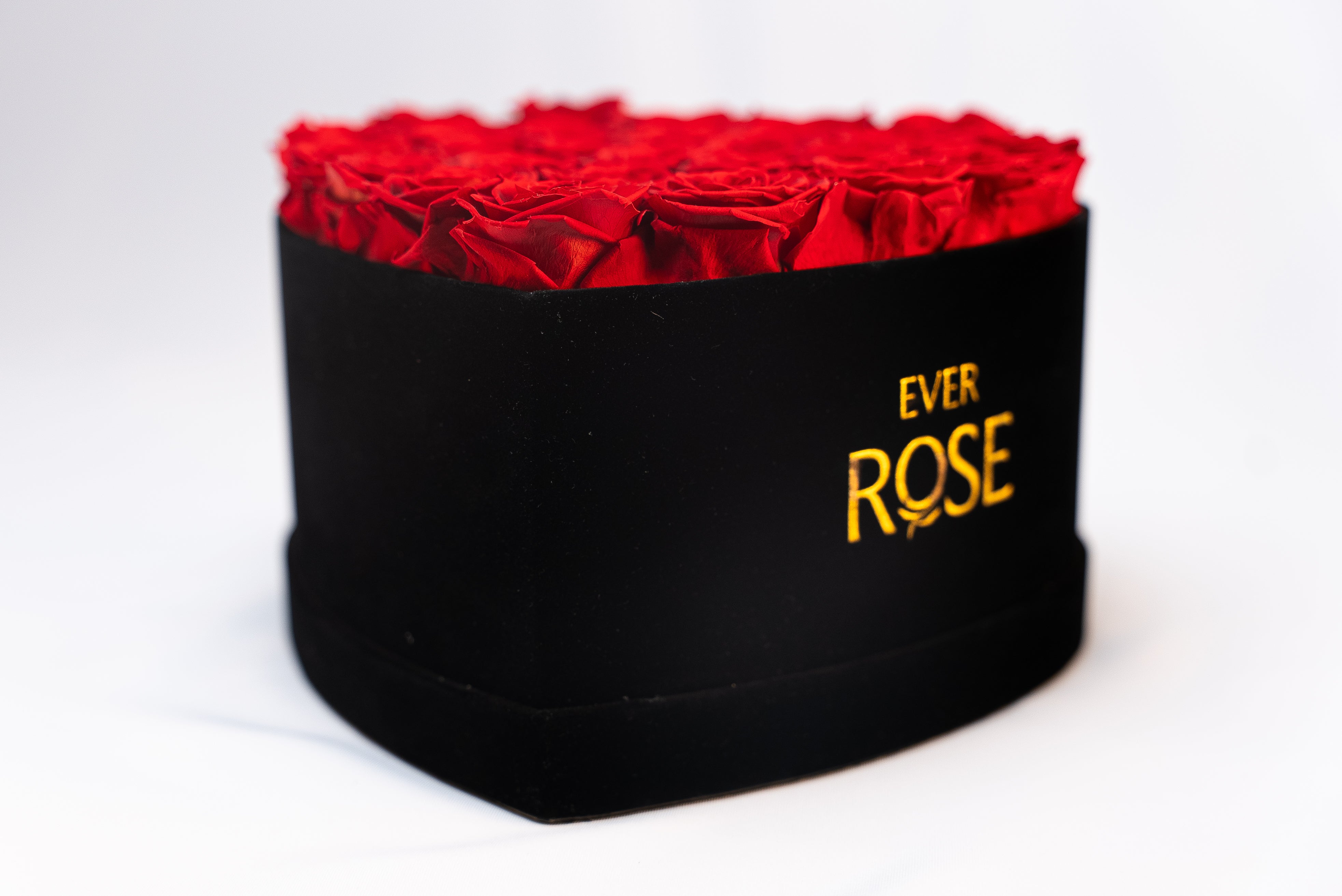Caixa Coração de Rosas Preservadas — Grande | 27 Rosas Eternas